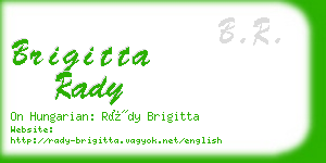 brigitta rady business card